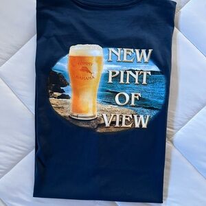 New Tommy Bahama NEW PINT OF VIEW T-shirt Size Mens L Navy Blue, NWT